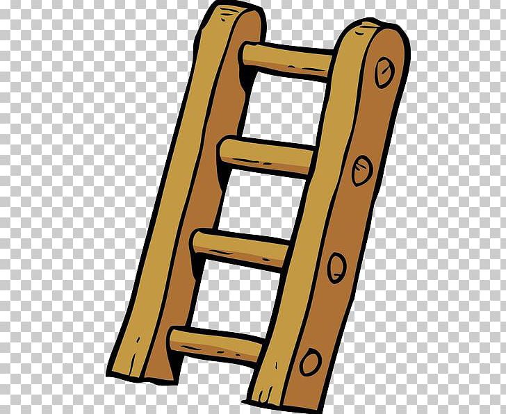 Cartoon ladder illustration.