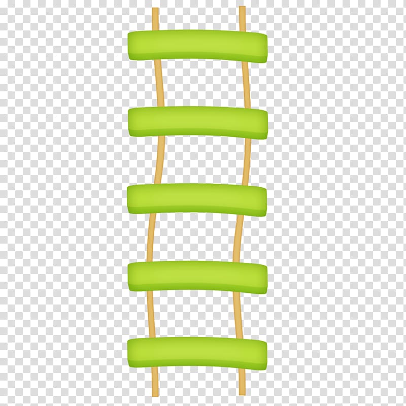 Green ladder illustration, Ladder Cartoon , ladder