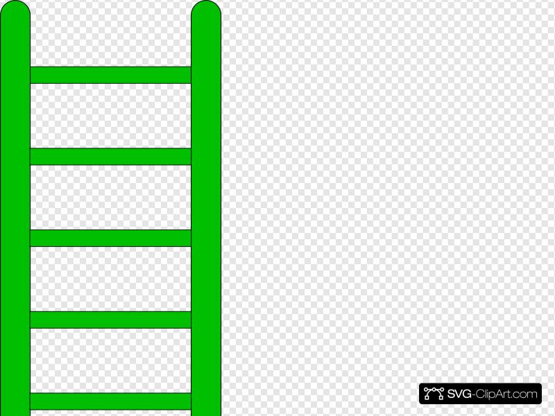 Green ladder clip.