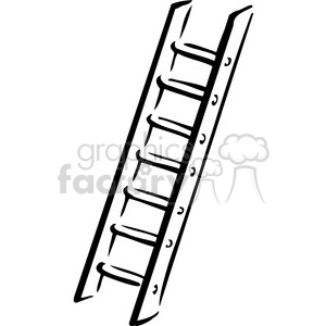 Black and white ladder clipart