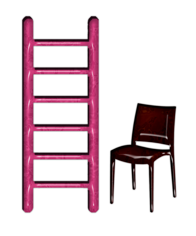 Ladder clipart pink.
