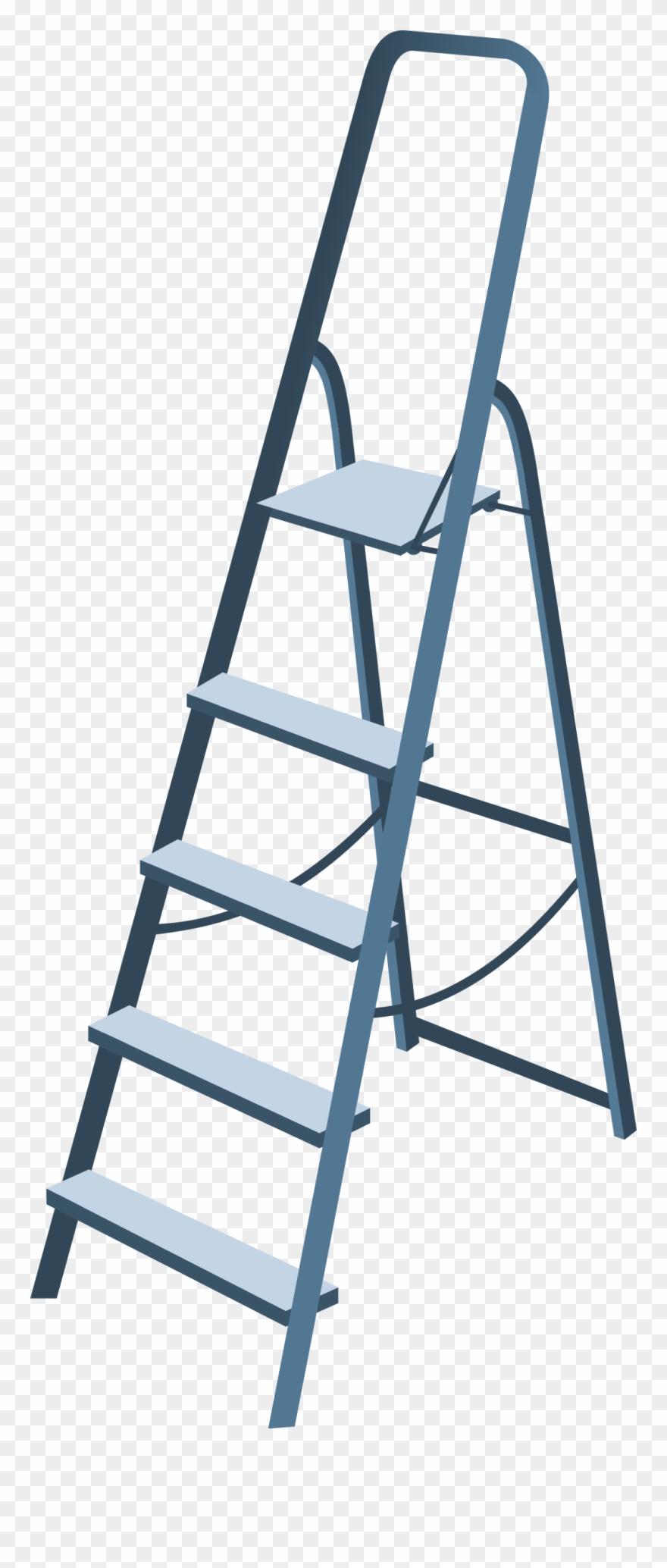 Step ladder clip.