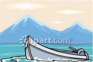 Boat on a Mountain Lake