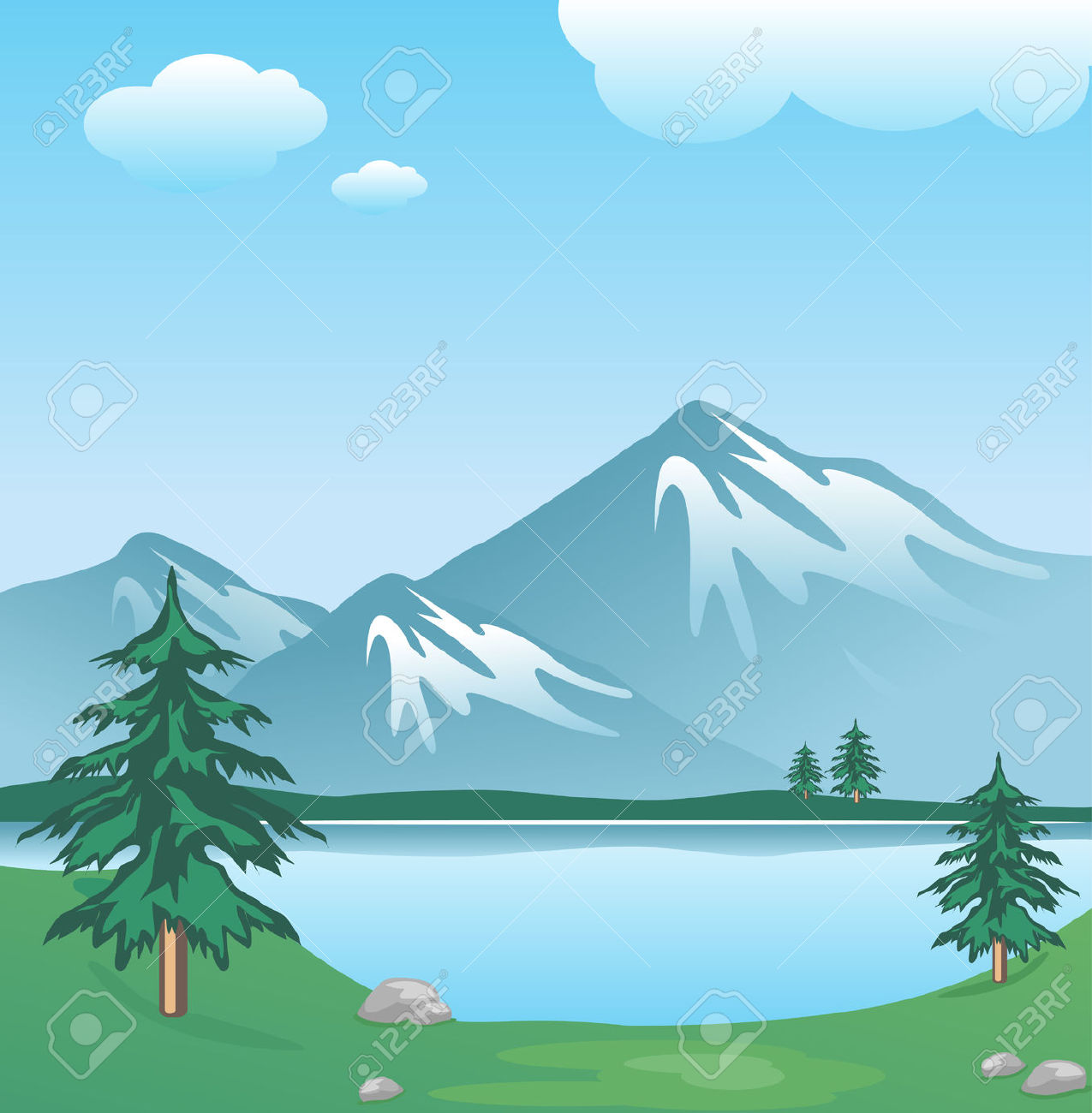 Lake clipart black and white free images