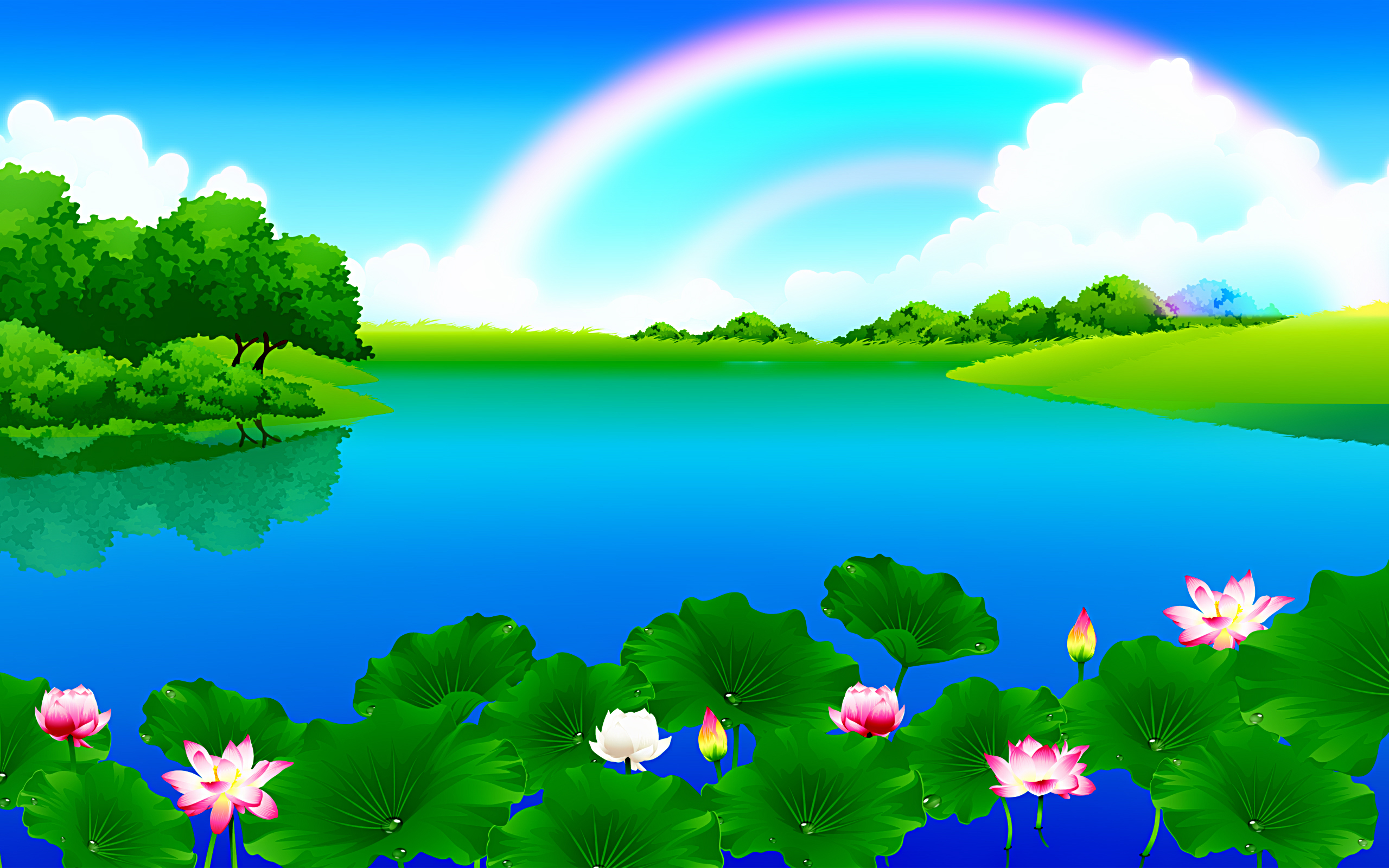 Free Lake Clipart cute forest background, Download Free Clip