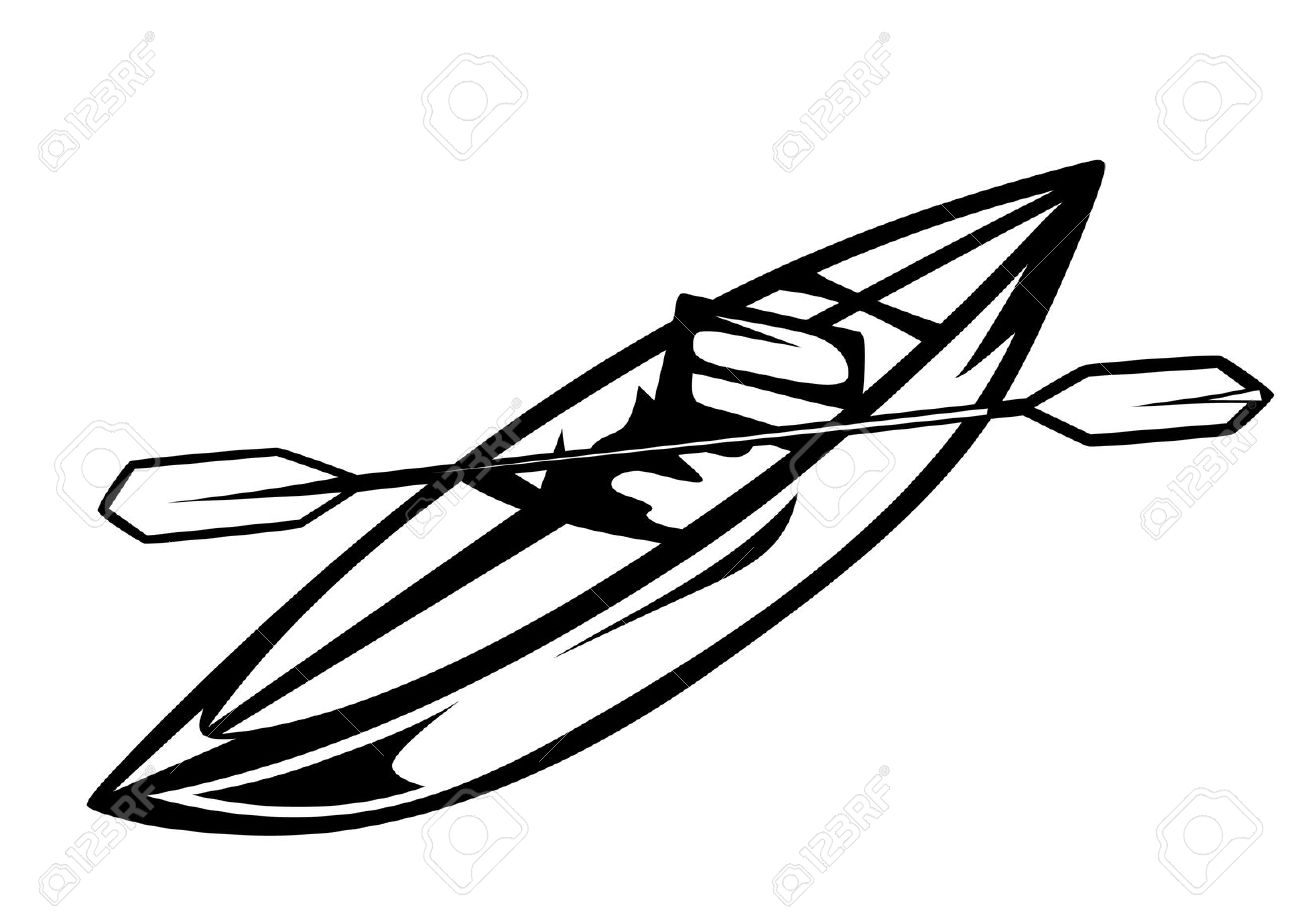 Kayaking Clipart