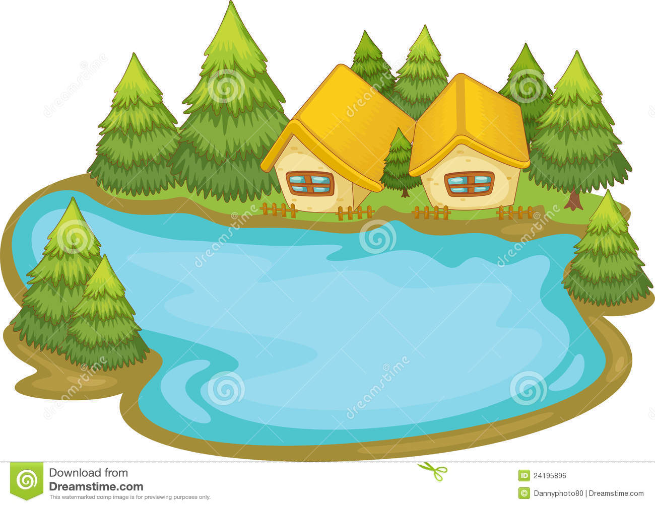 Collection lake clipart.