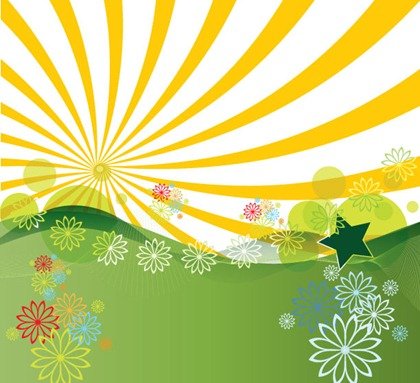 Free Free Vector Summer Landscapes Clipart and Vector