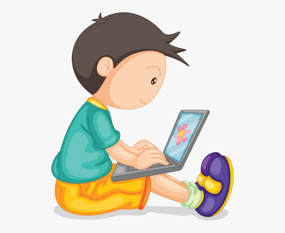Boy And Laptop