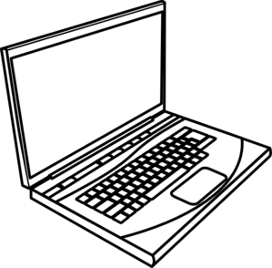 Free Laptop Clipart Black And White, Download Free Clip Art