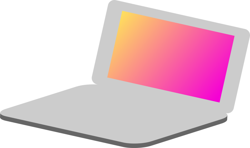 Laptop clipart pink.