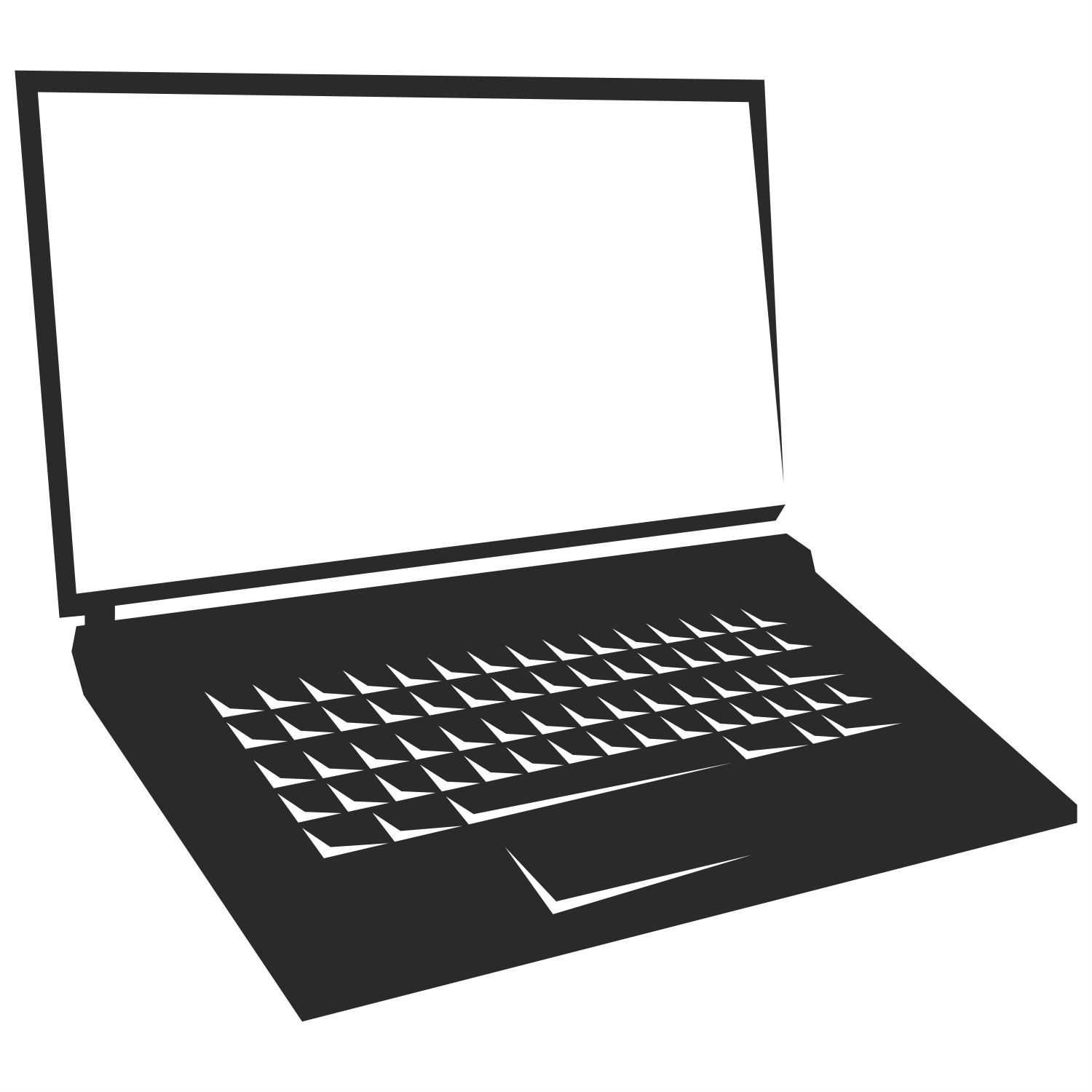 Laptop vector clipart