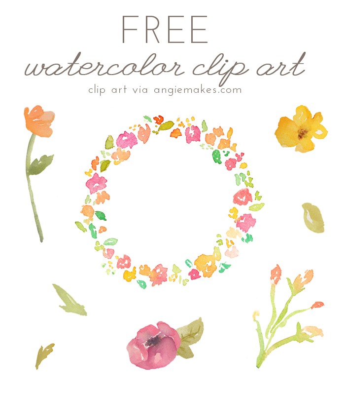 Free Girly Graphics and Watercolor Clip Art