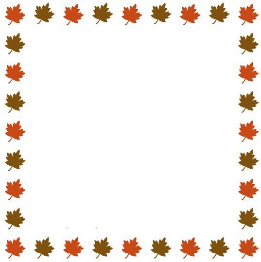 leaves clipart free border