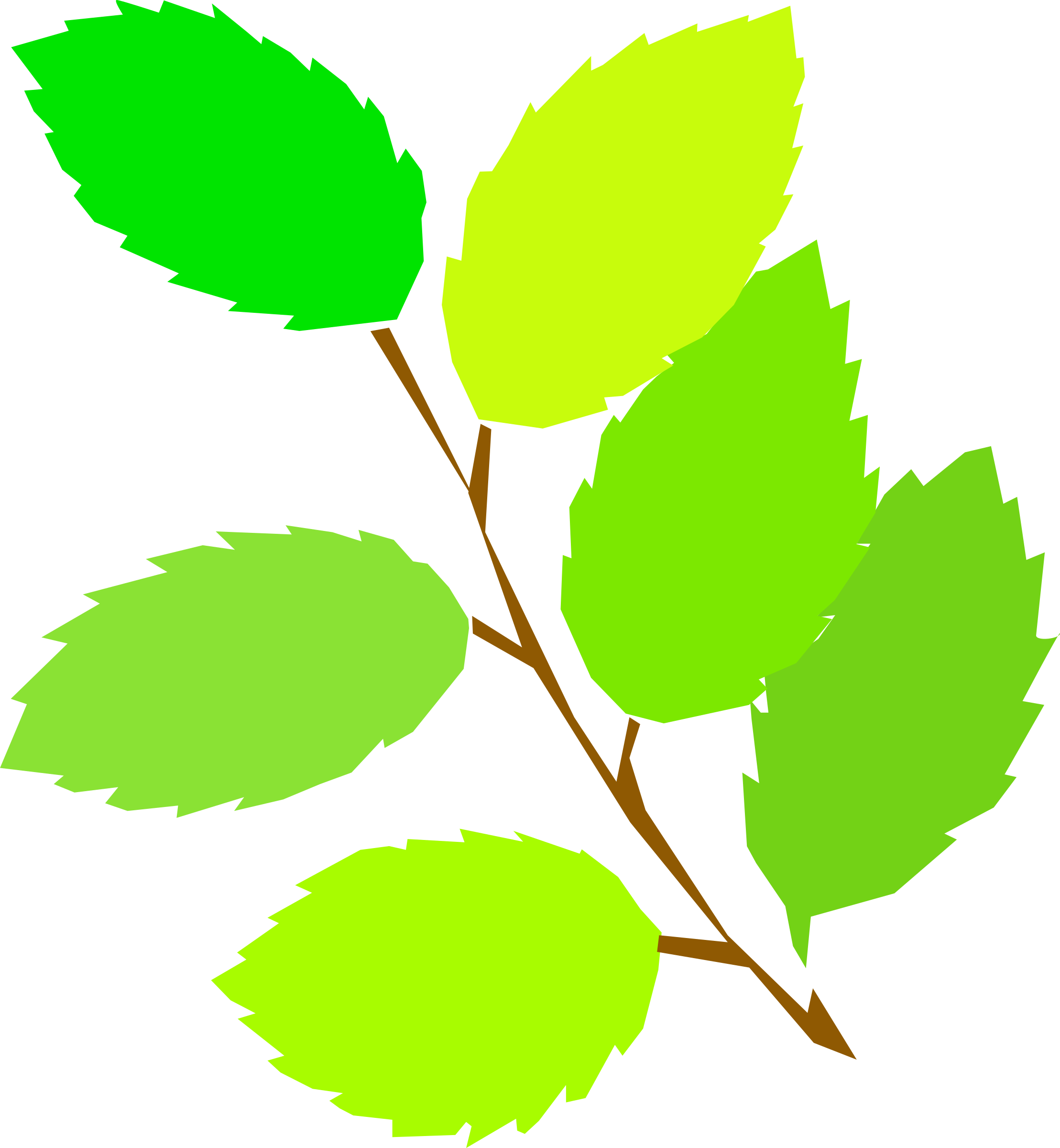 Leaves clipart free.