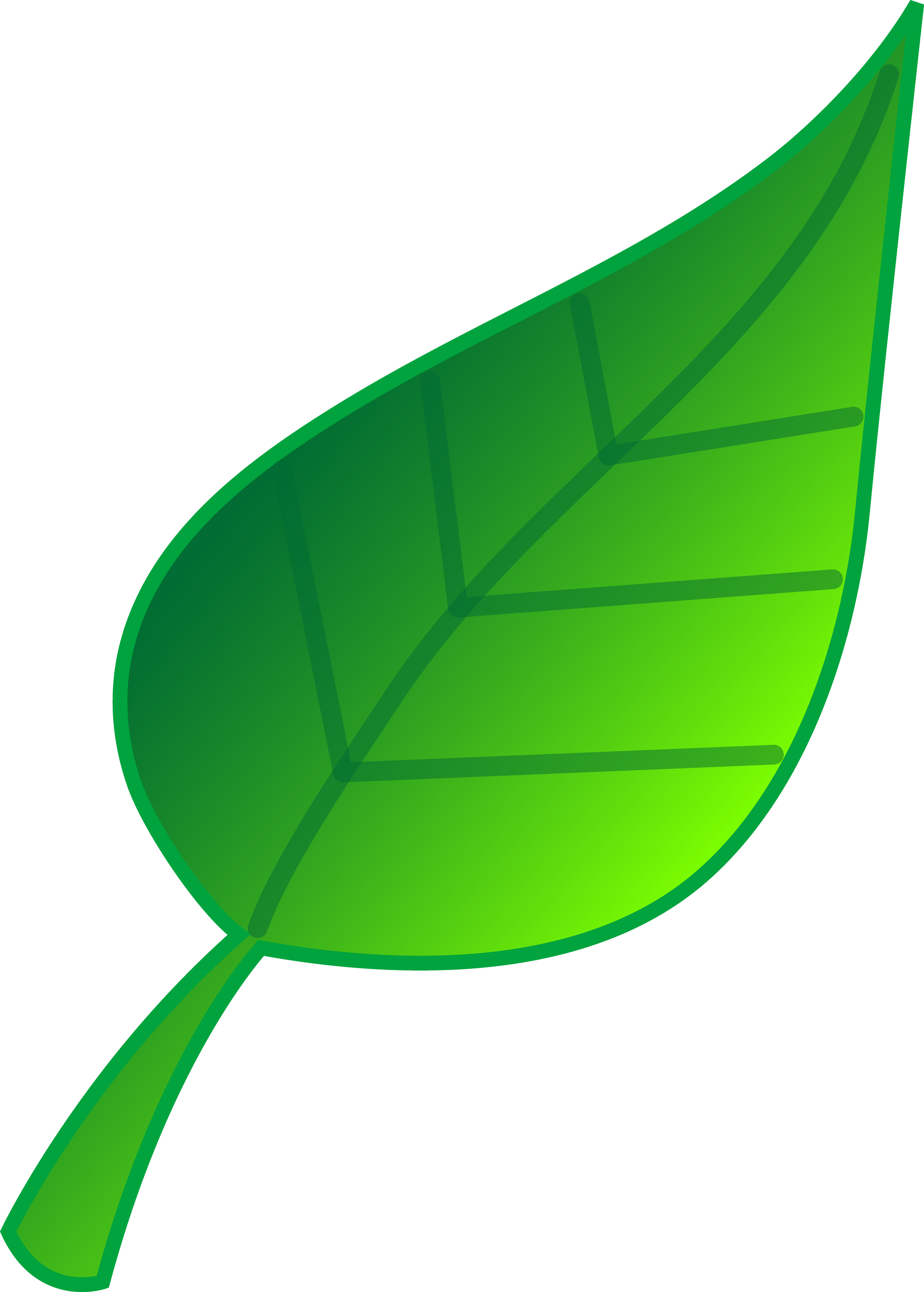 Green leaf clipart.