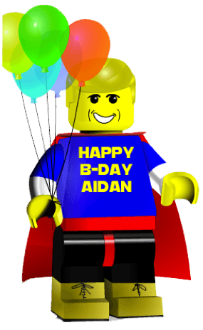 7 LEGO Birthday Cliparts