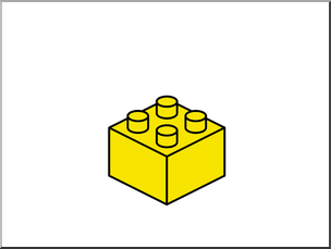 LEGO ClipArt, Building Blocks, FREE CLIPART, Yellow LEGO