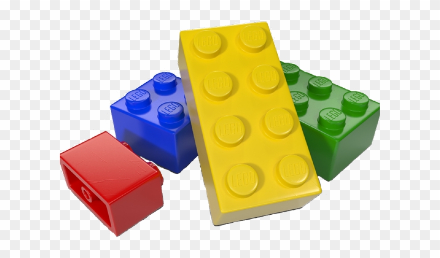 Lego bricks transparent.
