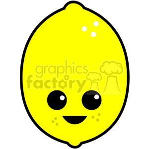 Lemon cartoon character cute clipart