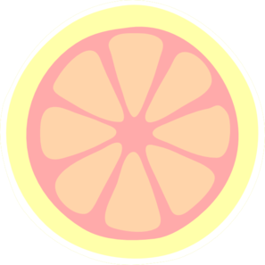 Pink lemon slice.