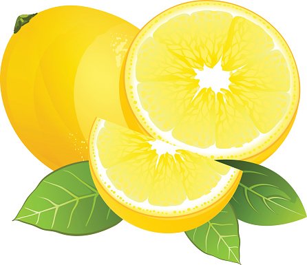 Lemon fruit slice.