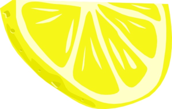 Lemon half slice.