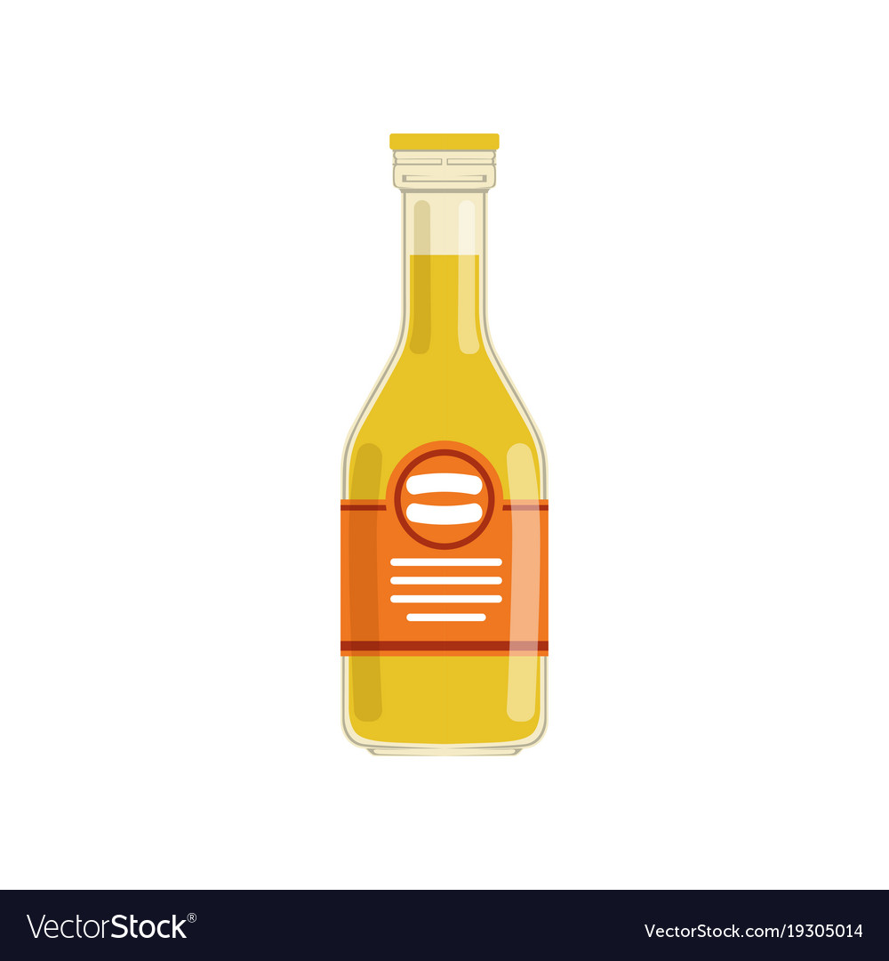 Fresh orange juice or lemonade in glass bottle