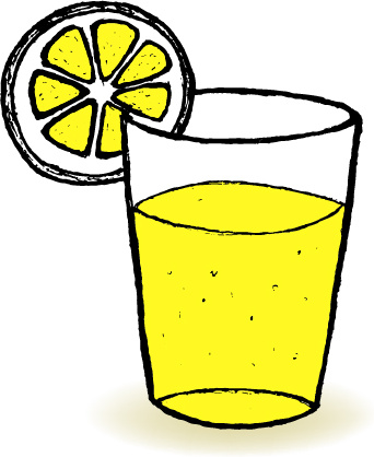 Hand drawn lemonade.