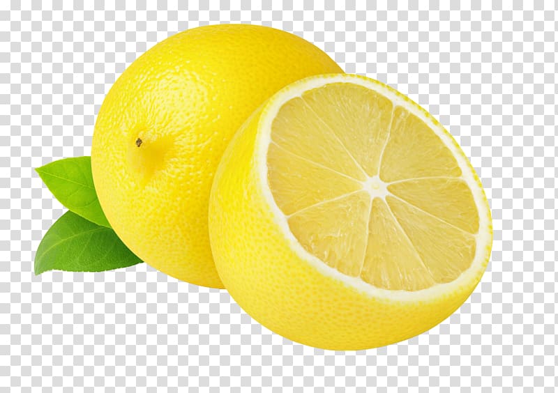 Sliced lemon fruit.
