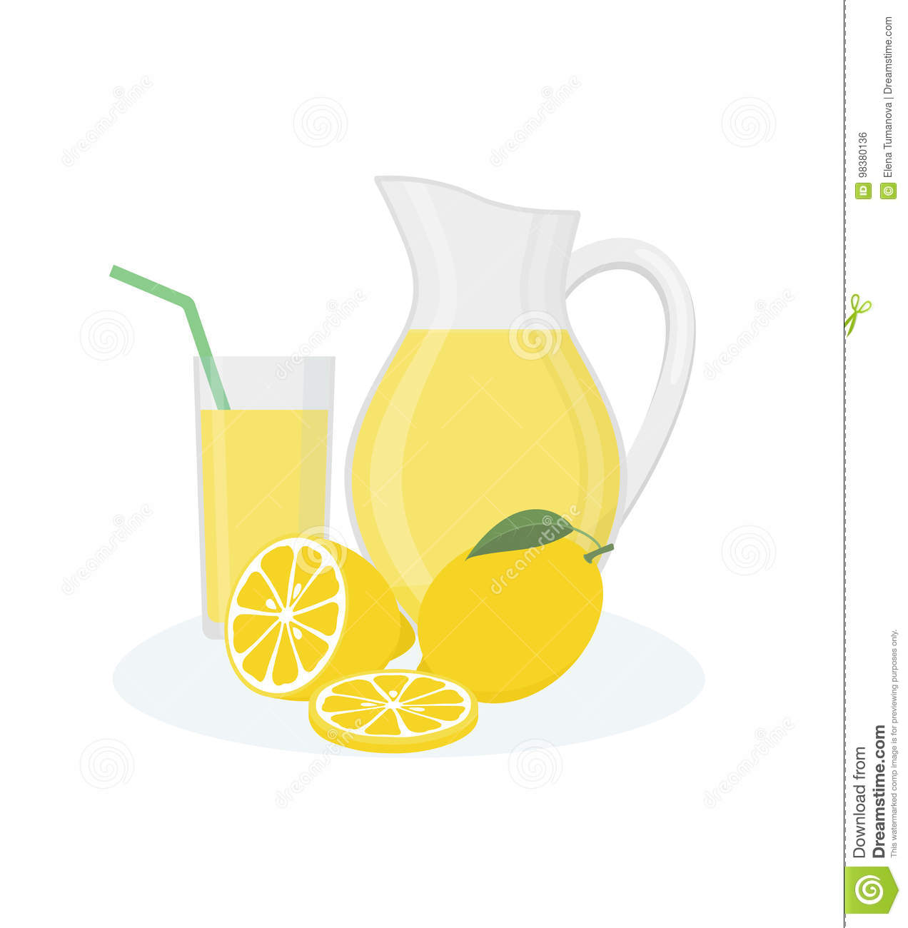 Lemonade pitcher clipart