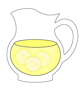 Lemonade pitcher clip.