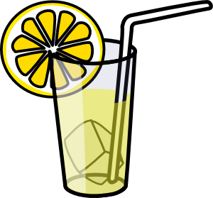 Lemonade glass clip art at vector clip art online image