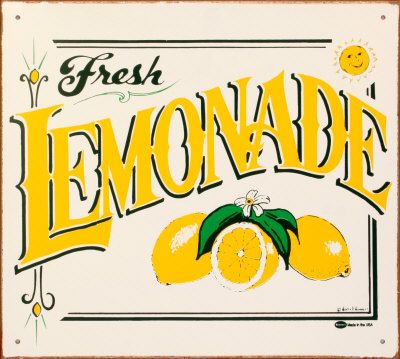 Lemonade sign clipart.