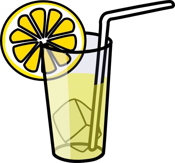 Lemonade Glass clip art Free vector in Open office drawing