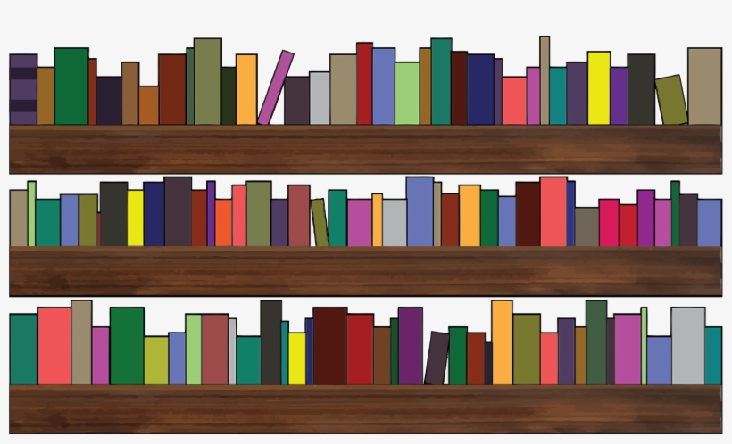 Clipart Royalty Free Library Books On Shelf Clipart