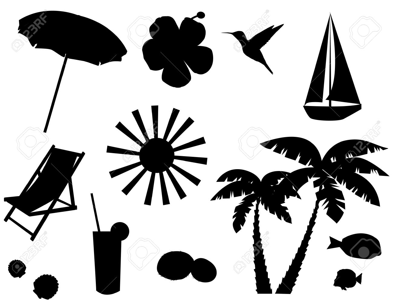 licence free clipart beach