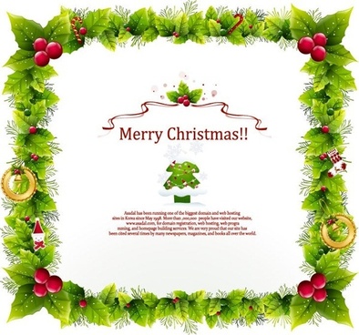Christmas frame clipart free vector download