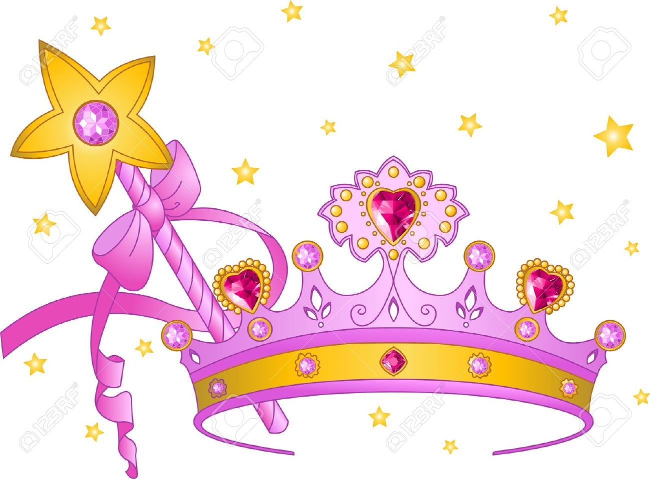 Free download Crown And Wand Clipart for your creation