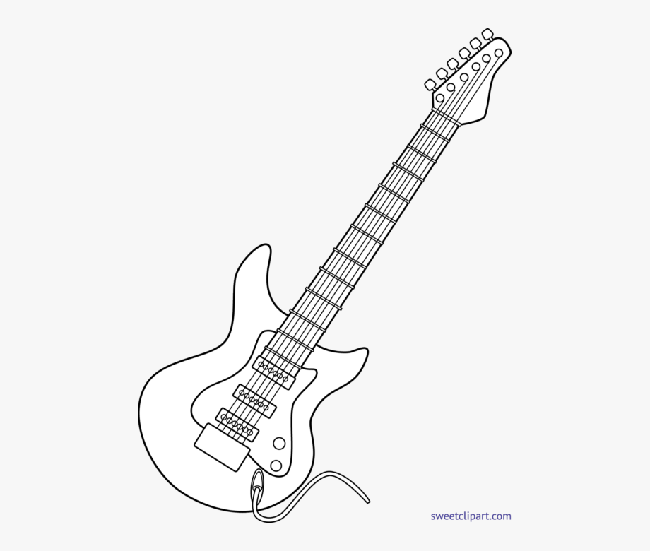 Guitar Simple cliparts image pack with transparent images