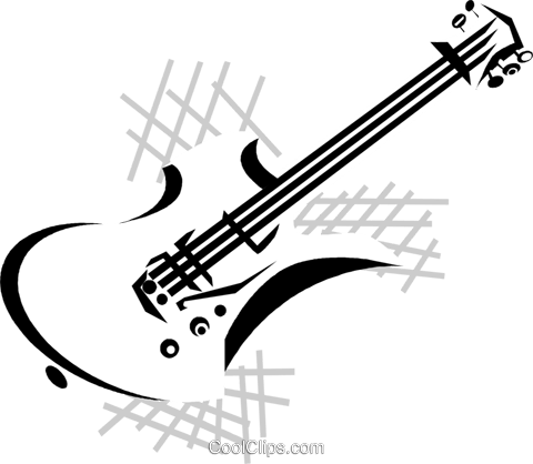 Electric guitar Royalty Free Vector Clip Art illustration