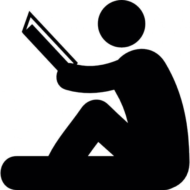 Person reading icon.