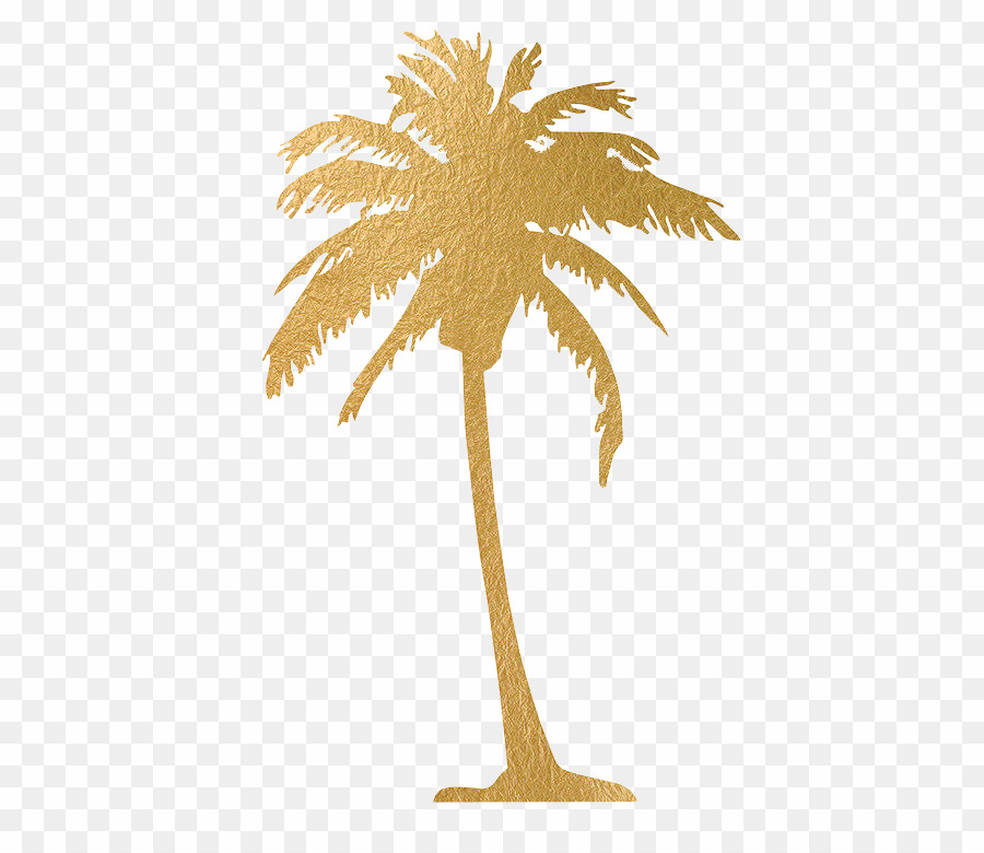 Palm Tree Silhouette Gold PNG Wall Decal Palm Trees Clipart