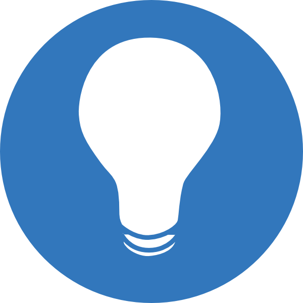 Blue Light Bulb Clip Art at Clker