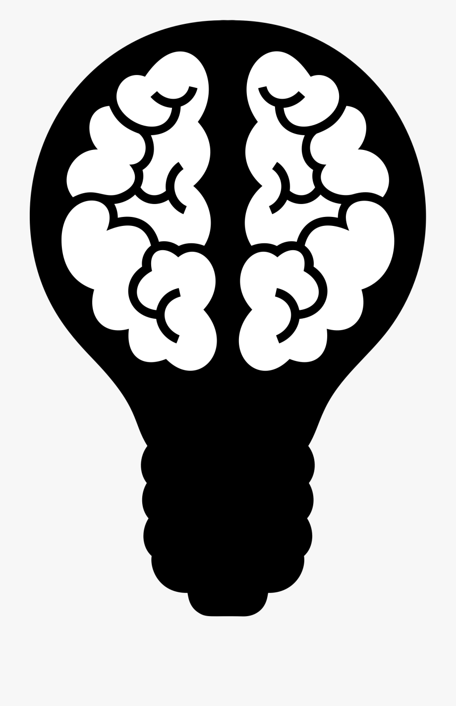 Lightbulb brain clipart.