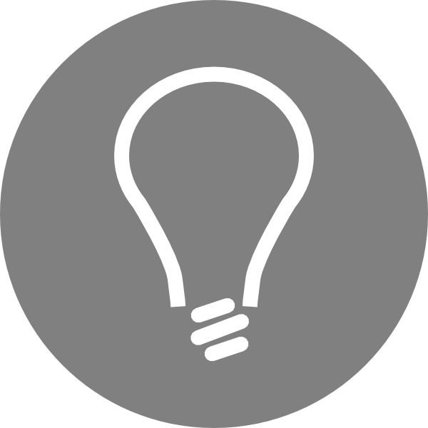 Light Bulb Icon Clip Art at Clker