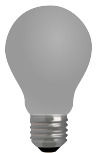 Light Bulb Off Grey W