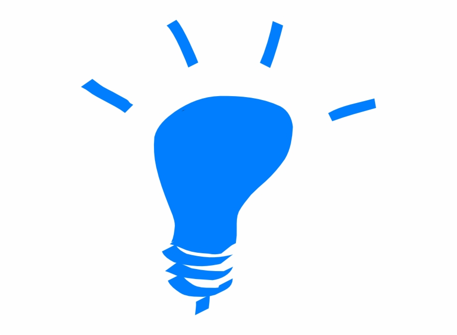 Lightbulb Blue cliparts image pack with transparent images
