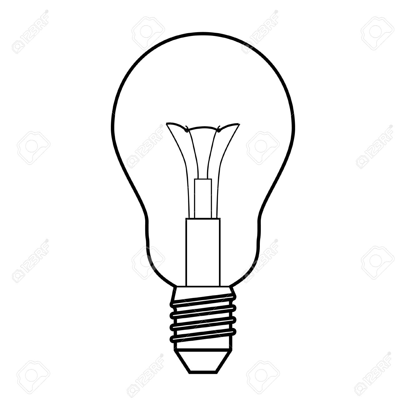 Light bulb drawing.