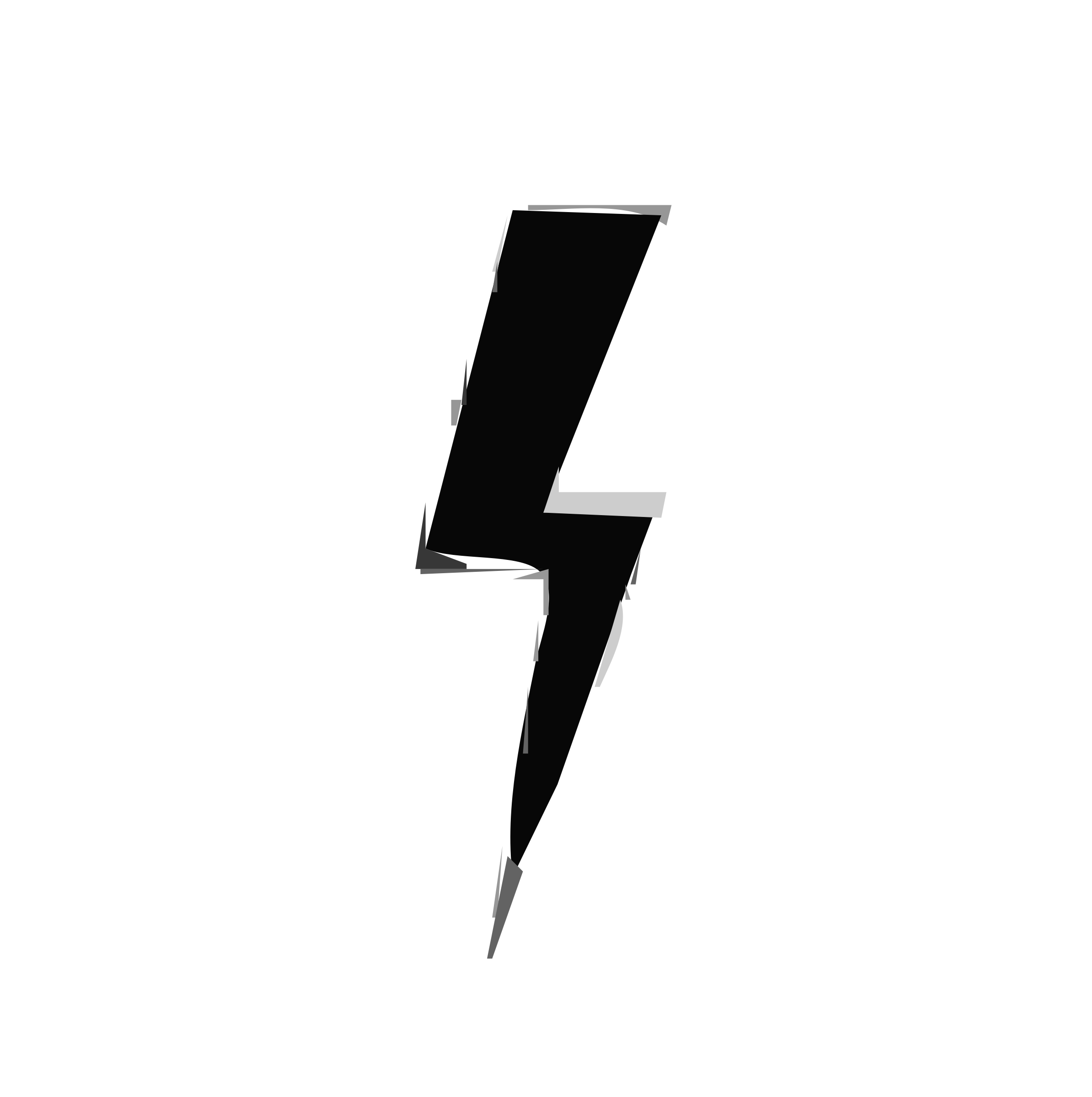 Lightning bolt vector.